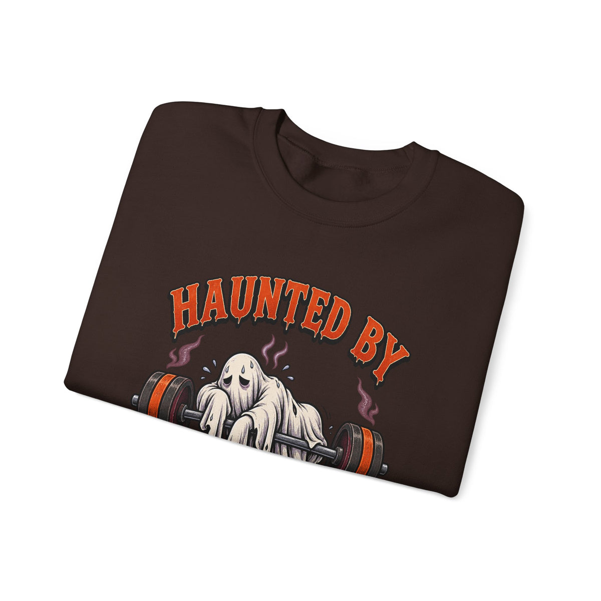 Haunted By My Last Set Sweatshirt | Ghost Lifting Gym Fitness I Gildan Crewneck