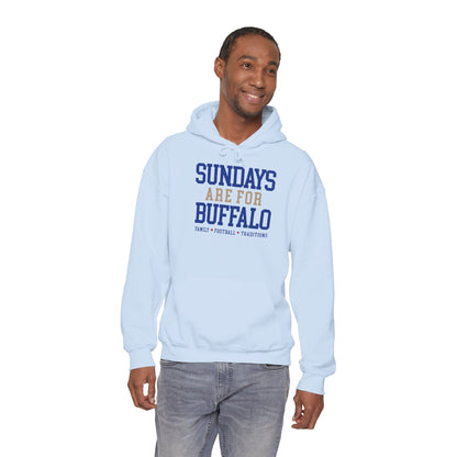 Sundays Are For Buffalo Hoodie | Football Tailgate Crew Pullover I Gildan Hoodie Unisex I Buffalo Bills NFL Fans