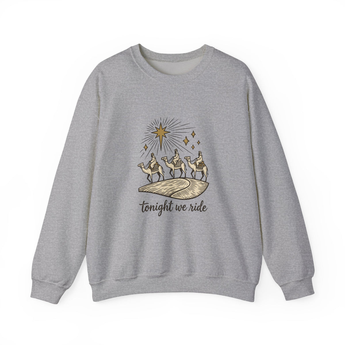 Three Wise Men Christmas Sweatshirt | Nativity Camel Storybook