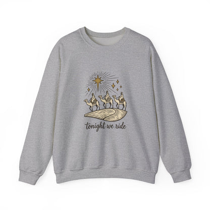 Three Wise Men Christmas Sweatshirt | Nativity Camel Storybook