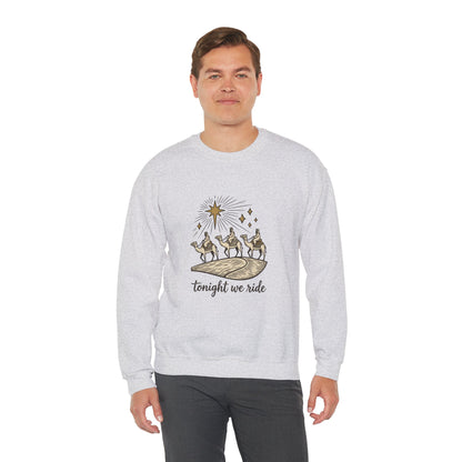 Three Wise Men Christmas Sweatshirt | Nativity Camel Storybook
