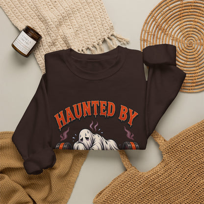 Haunted By My Last Set Sweatshirt | Ghost Lifting Gym Fitness I Gildan Crewneck