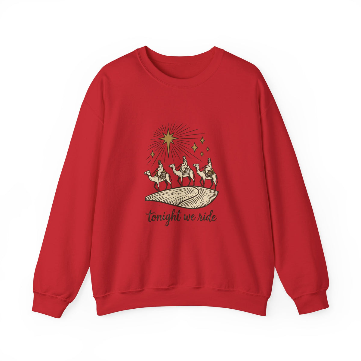Three Wise Men Christmas Sweatshirt | Nativity Camel Storybook