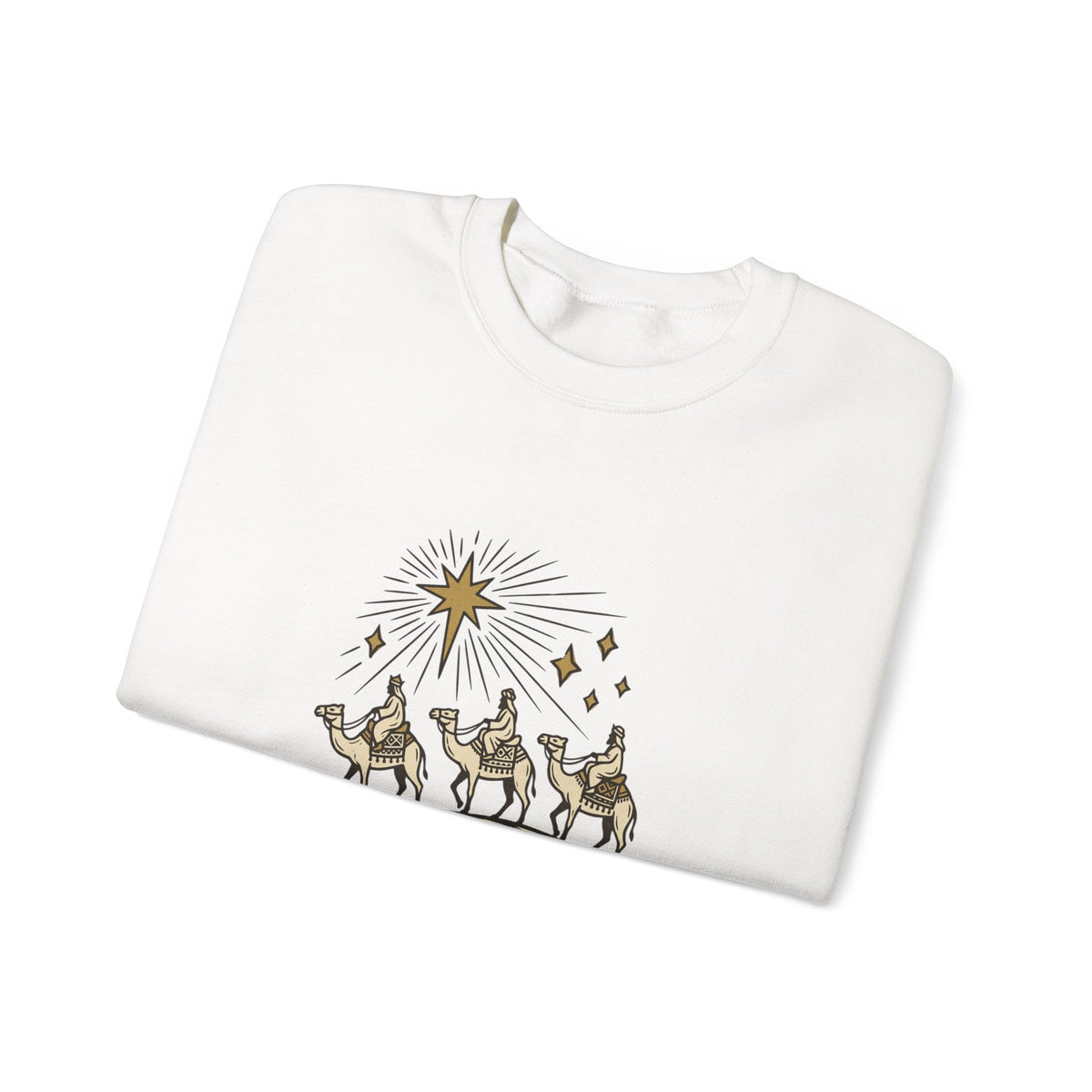 Three Wise Men Christmas Sweatshirt | Nativity Camel Storybook