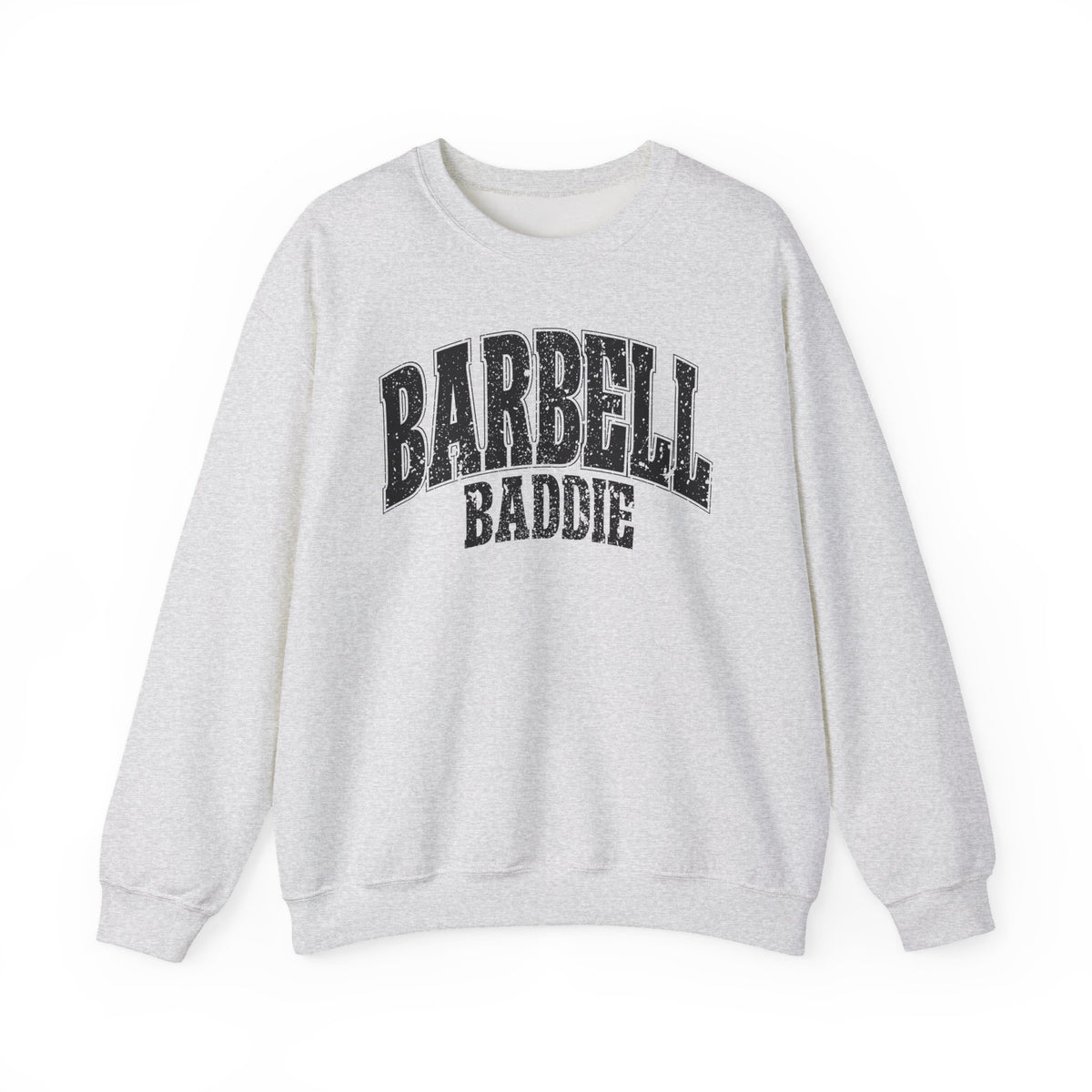 Barbell Baddie Sweatshirt | Gym Fitness Crewneck I Gildan Crewneck