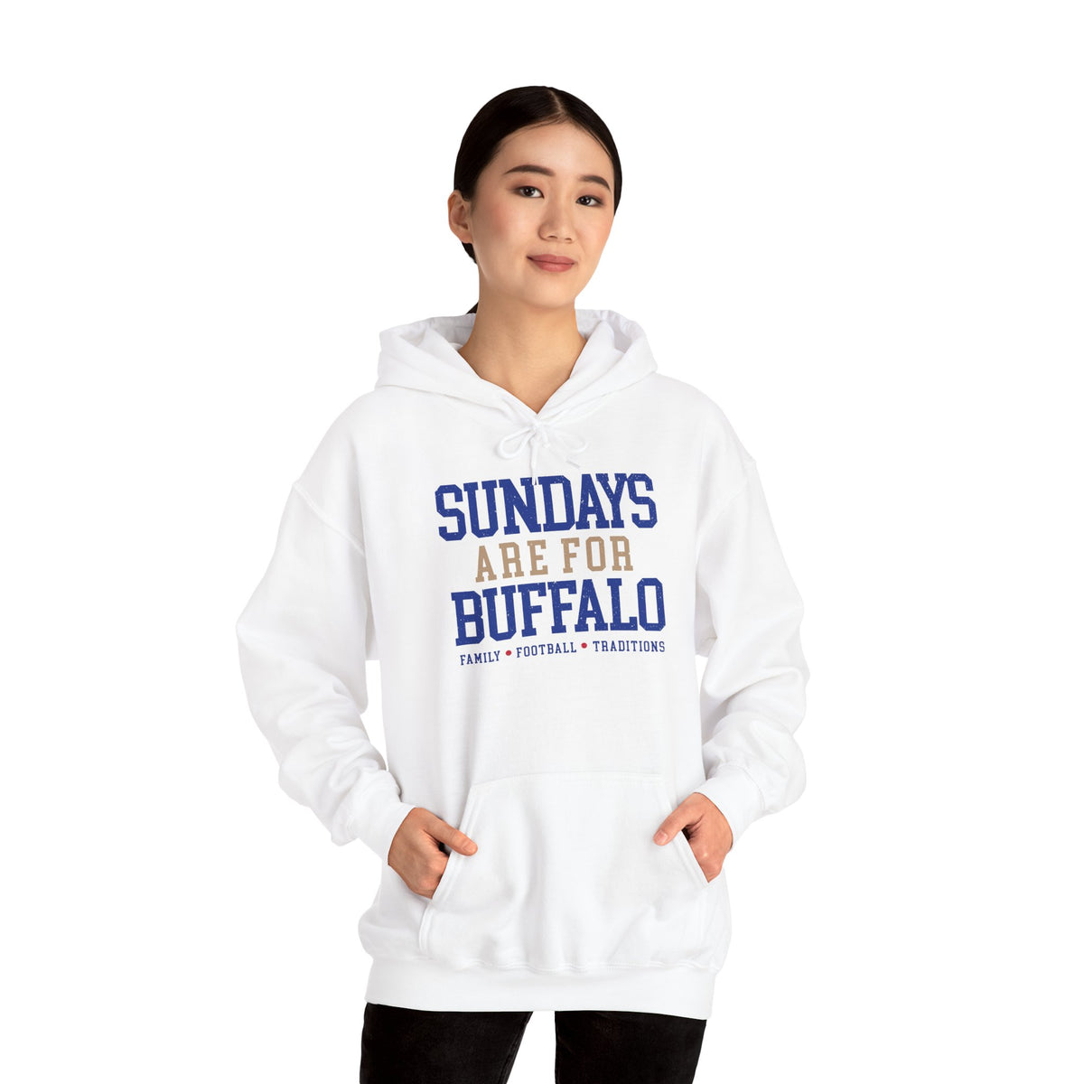 Sundays Are For Buffalo Hoodie | Football Tailgate Crew Pullover I Gildan Hoodie Unisex I Buffalo Bills NFL Fans