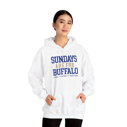 Sundays Are For Buffalo Hoodie | Football Tailgate Crew Pullover I Gildan Hoodie Unisex I Buffalo Bills NFL Fans