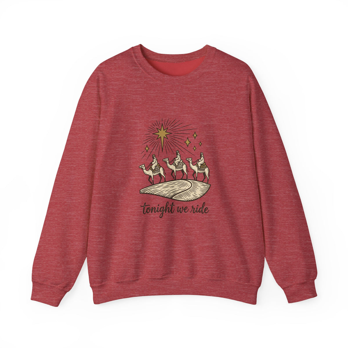 Three Wise Men Christmas Sweatshirt | Nativity Camel Storybook