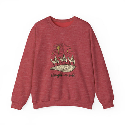 Three Wise Men Christmas Sweatshirt | Nativity Camel Storybook
