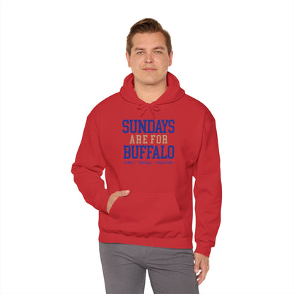 Sundays Are For Buffalo Hoodie | Football Tailgate Crew Pullover I Gildan Hoodie Unisex I Buffalo Bills NFL Fans