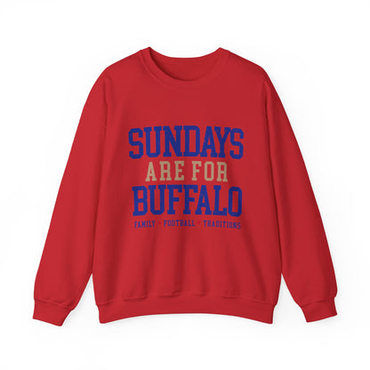Sundays Are For Buffalo Bils Sweatshirt | NFL Football Fandom Crewneck I Gildan Crewneck Unisex
