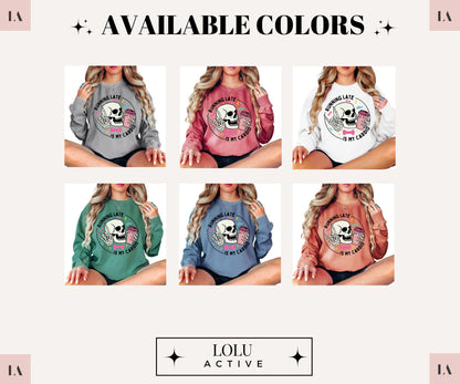 Running Late Is My Cardio Vintage Crewneck Sweatshirt