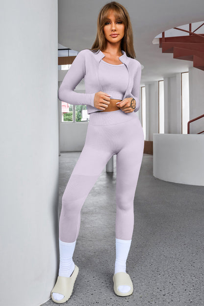 LE Cropped Active Top and Leggings Set