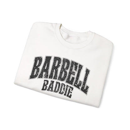 Barbell Baddie Sweatshirt | Gym Fitness Crewneck I Gildan Crewneck