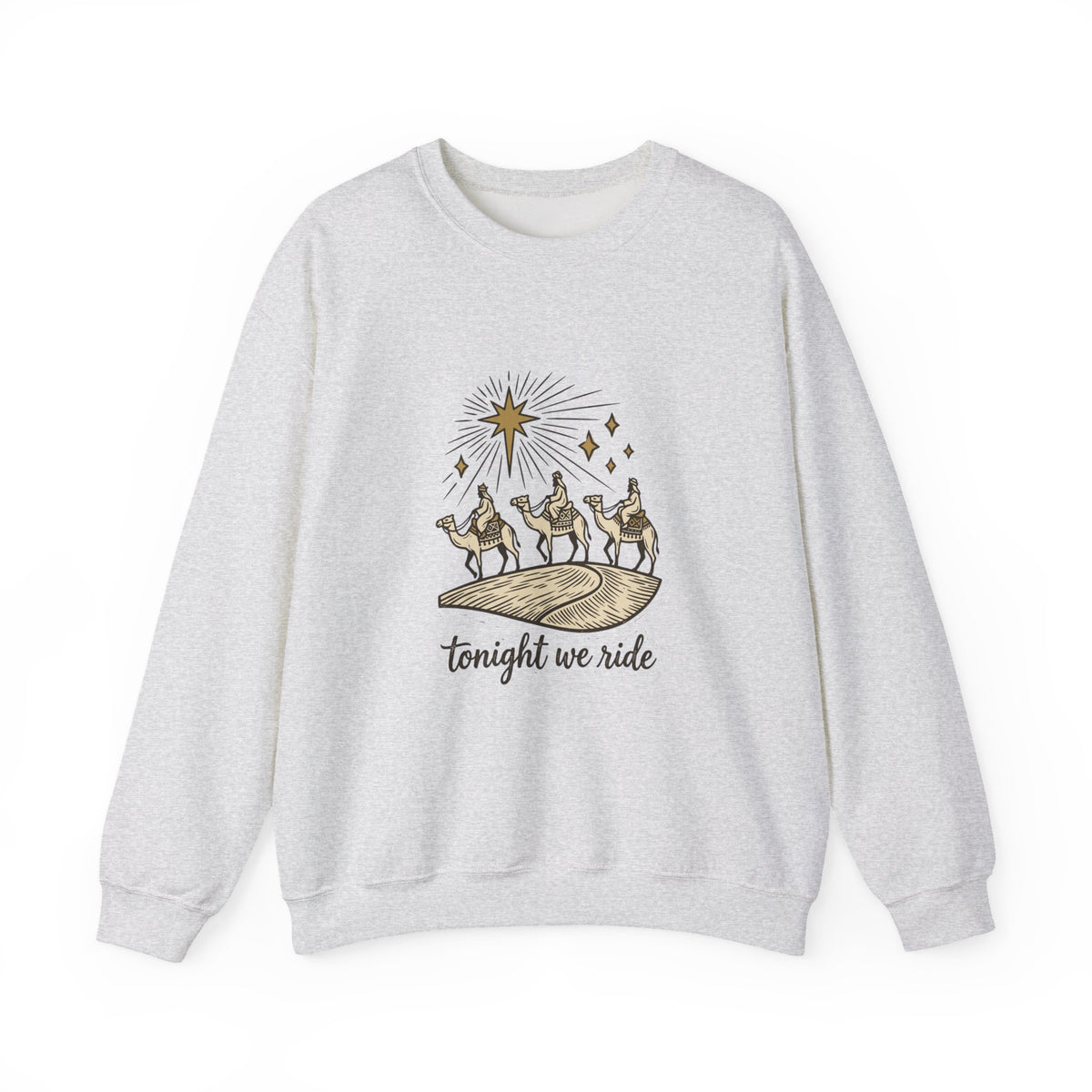 Three Wise Men Christmas Sweatshirt | Nativity Camel Storybook