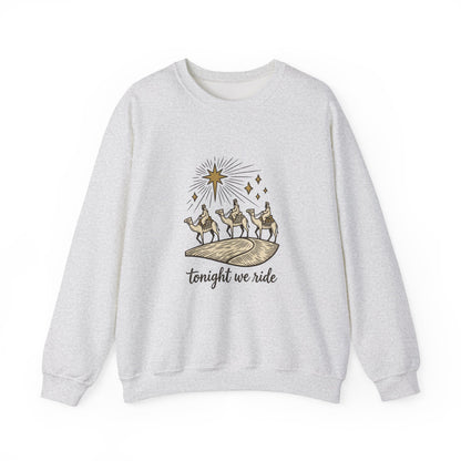 Three Wise Men Christmas Sweatshirt | Nativity Camel Storybook