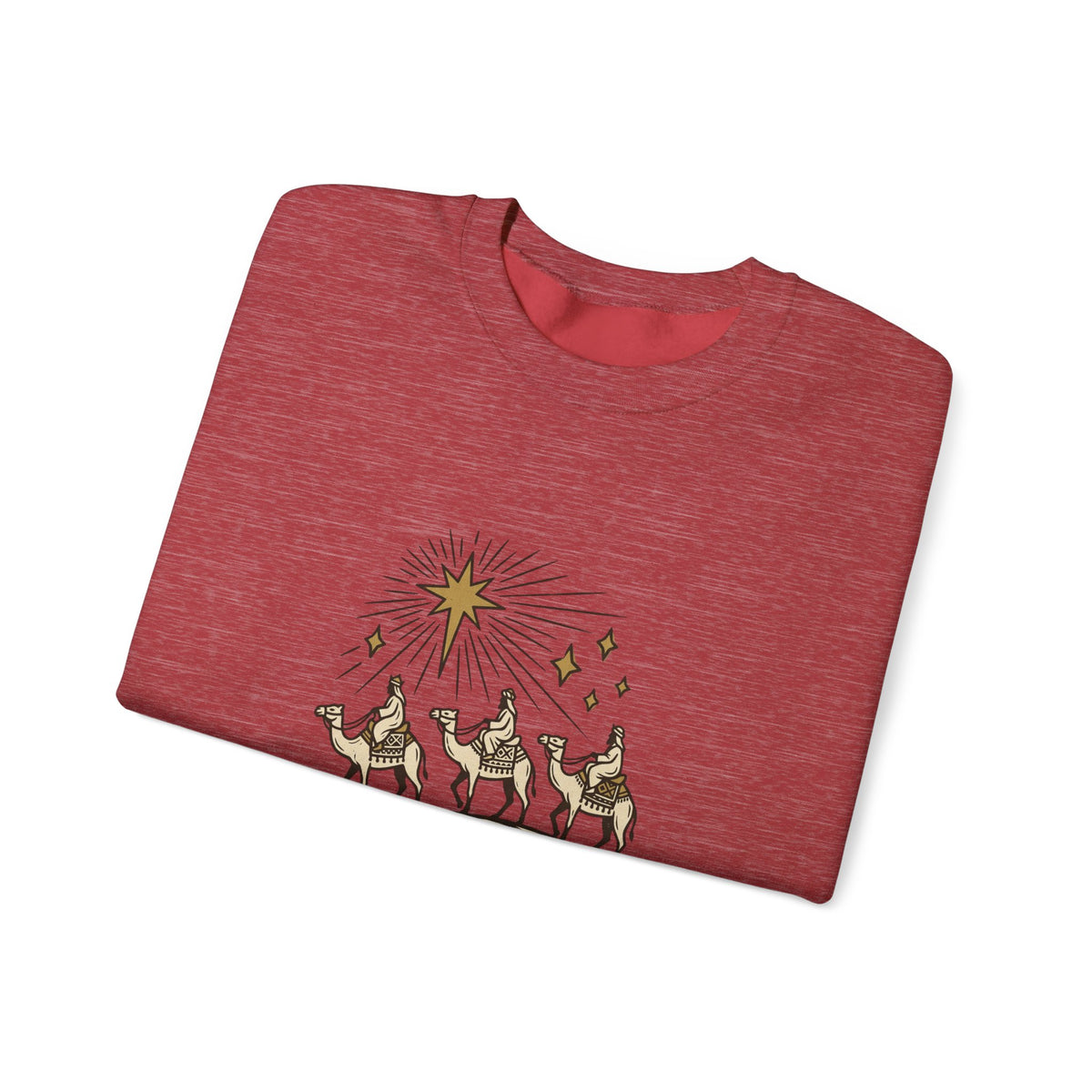 Three Wise Men Christmas Sweatshirt | Nativity Camel Storybook