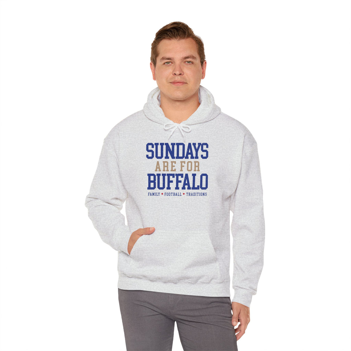 Sundays Are For Buffalo Hoodie | Football Tailgate Crew Pullover I Gildan Hoodie Unisex I Buffalo Bills NFL Fans