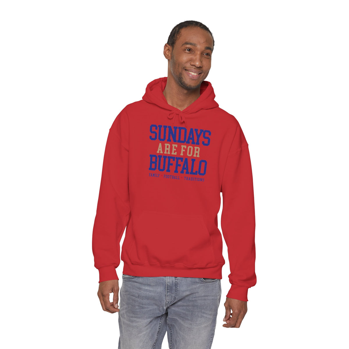 Sundays Are For Buffalo Hoodie | Football Tailgate Crew Pullover I Gildan Hoodie Unisex I Buffalo Bills NFL Fans