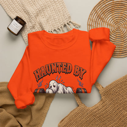 Haunted By My Last Set Sweatshirt | Ghost Lifting Gym Fitness I Gildan Crewneck
