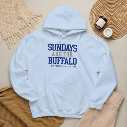 Sundays Are For Buffalo Hoodie | Football Tailgate Crew Pullover I Gildan Hoodie Unisex I Buffalo Bills NFL Fans