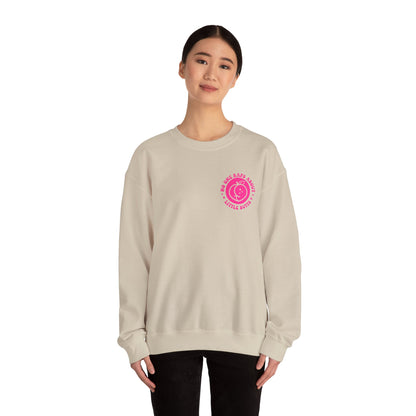 Squat Because No One Raps About Little Butts Sweatshirt | Pink Retro Fitness Quote I Gildan