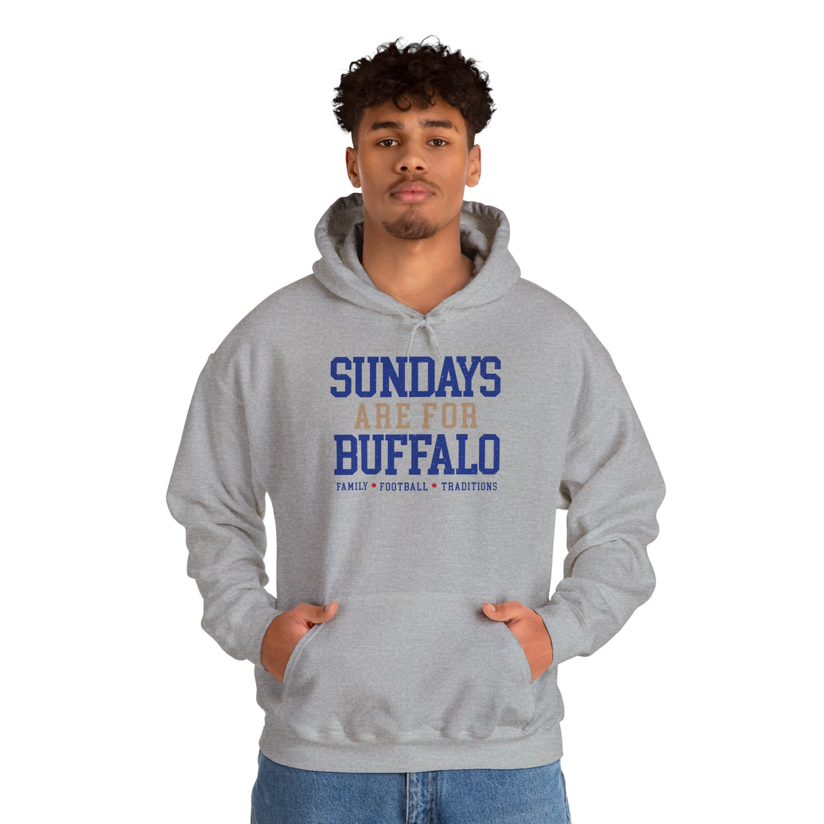 Sundays Are For Buffalo Hoodie | Football Tailgate Crew Pullover I Gildan Hoodie Unisex I Buffalo Bills NFL Fans