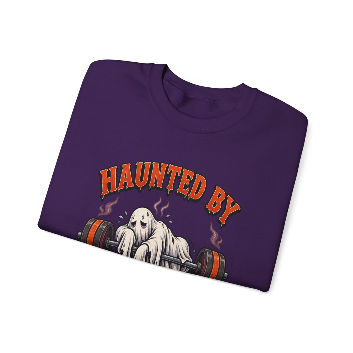Haunted By My Last Set Sweatshirt | Ghost Lifting Gym Fitness I Gildan Crewneck