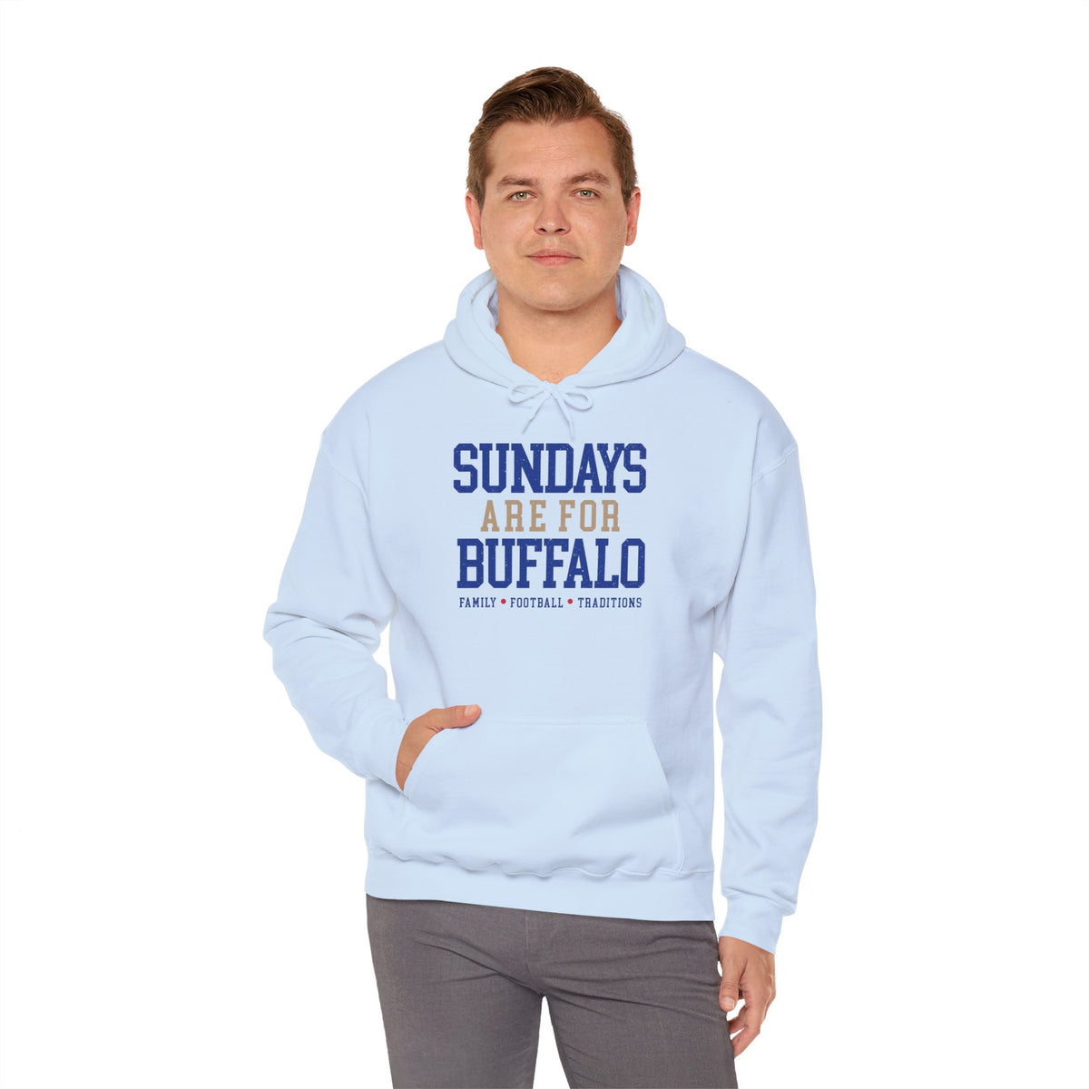 Sundays Are For Buffalo Hoodie | Football Tailgate Crew Pullover I Gildan Hoodie Unisex I Buffalo Bills NFL Fans