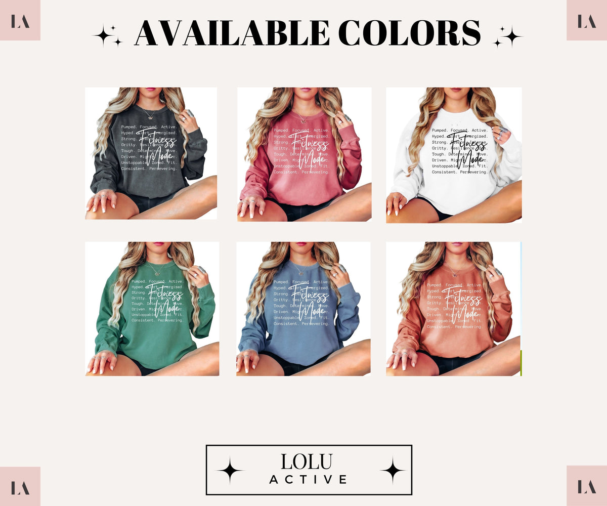 Fitness Mode Vintage Crewneck Sweatshirt