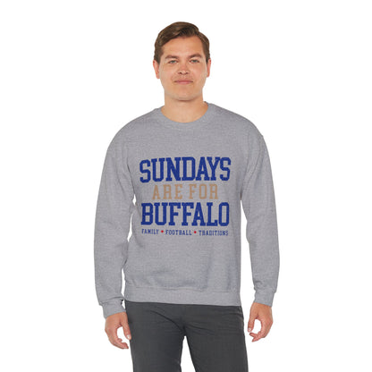 Sundays Are For Buffalo Bils Sweatshirt | NFL Football Fandom Crewneck I Gildan Crewneck Unisex