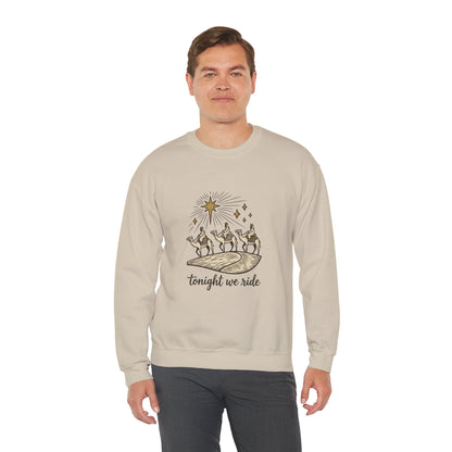 Three Wise Men Christmas Sweatshirt | Nativity Camel Storybook