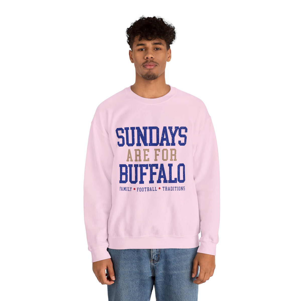 Sundays Are For Buffalo Bils Sweatshirt | NFL Football Fandom Crewneck I Gildan Crewneck Unisex