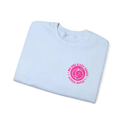 Squat Because No One Raps About Little Butts Sweatshirt | Pink Retro Fitness Quote I Gildan