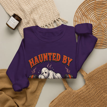 Haunted By My Last Set Sweatshirt | Ghost Lifting Gym Fitness I Gildan Crewneck