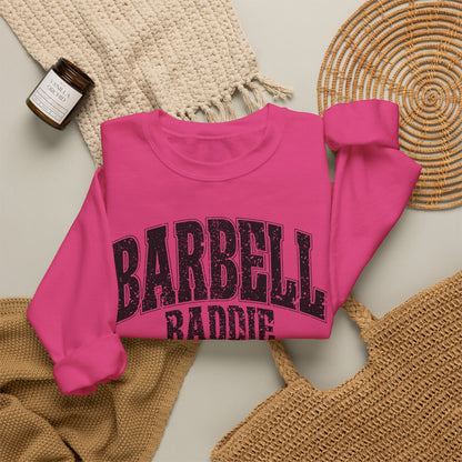Barbell Baddie Sweatshirt | Gym Fitness Crewneck I Gildan Crewneck