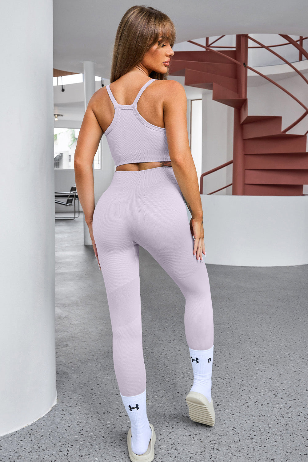 LE Cropped Active Top and Leggings Set