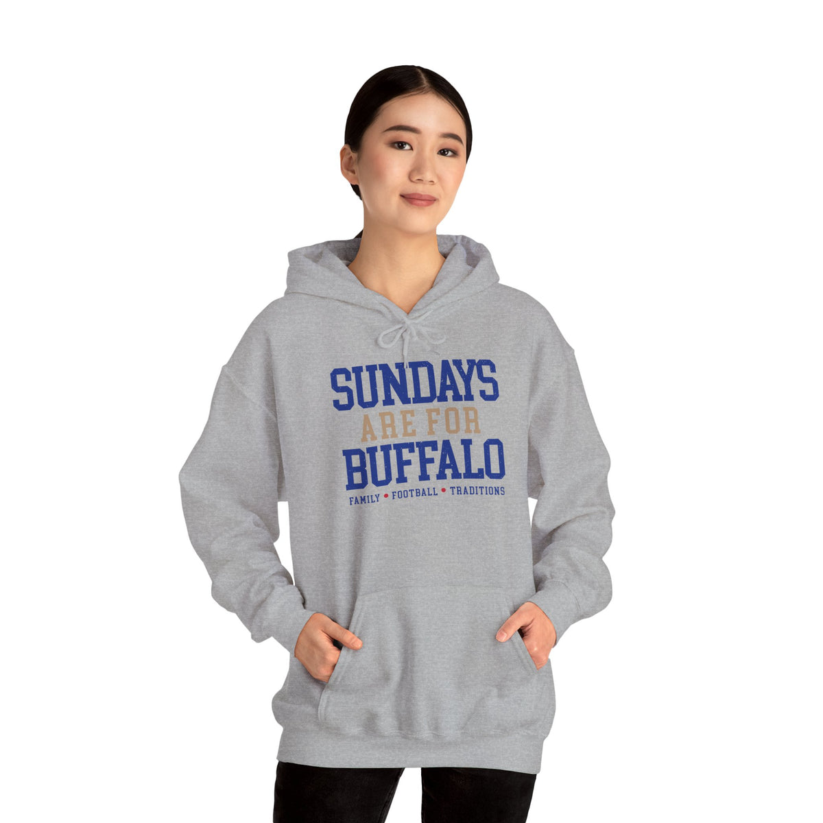 Sundays Are For Buffalo Hoodie | Football Tailgate Crew Pullover I Gildan Hoodie Unisex I Buffalo Bills NFL Fans