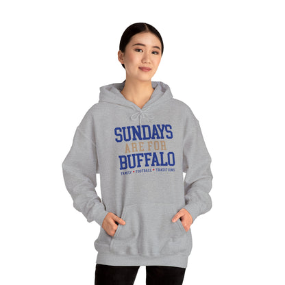 Sundays Are For Buffalo Hoodie | Football Tailgate Crew Pullover I Gildan Hoodie Unisex I Buffalo Bills NFL Fans