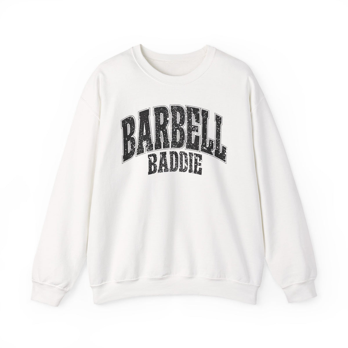 Barbell Baddie Sweatshirt | Gym Fitness Crewneck I Gildan Crewneck