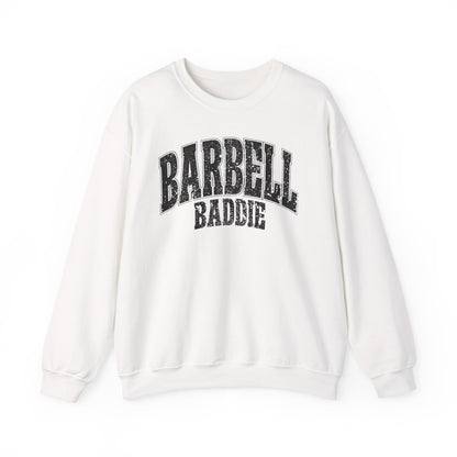 Barbell Baddie Sweatshirt | Gym Fitness Crewneck I Gildan Crewneck