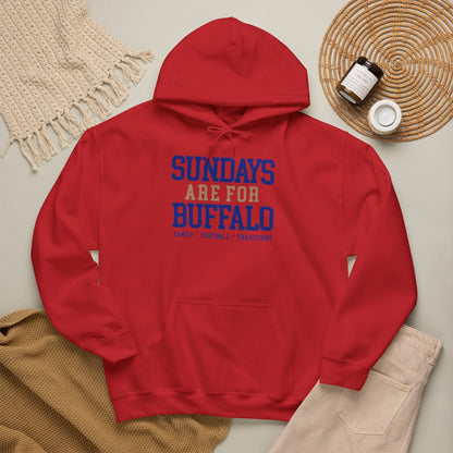 Sundays Are For Buffalo Hoodie | Football Tailgate Crew Pullover I Gildan Hoodie Unisex I Buffalo Bills NFL Fans