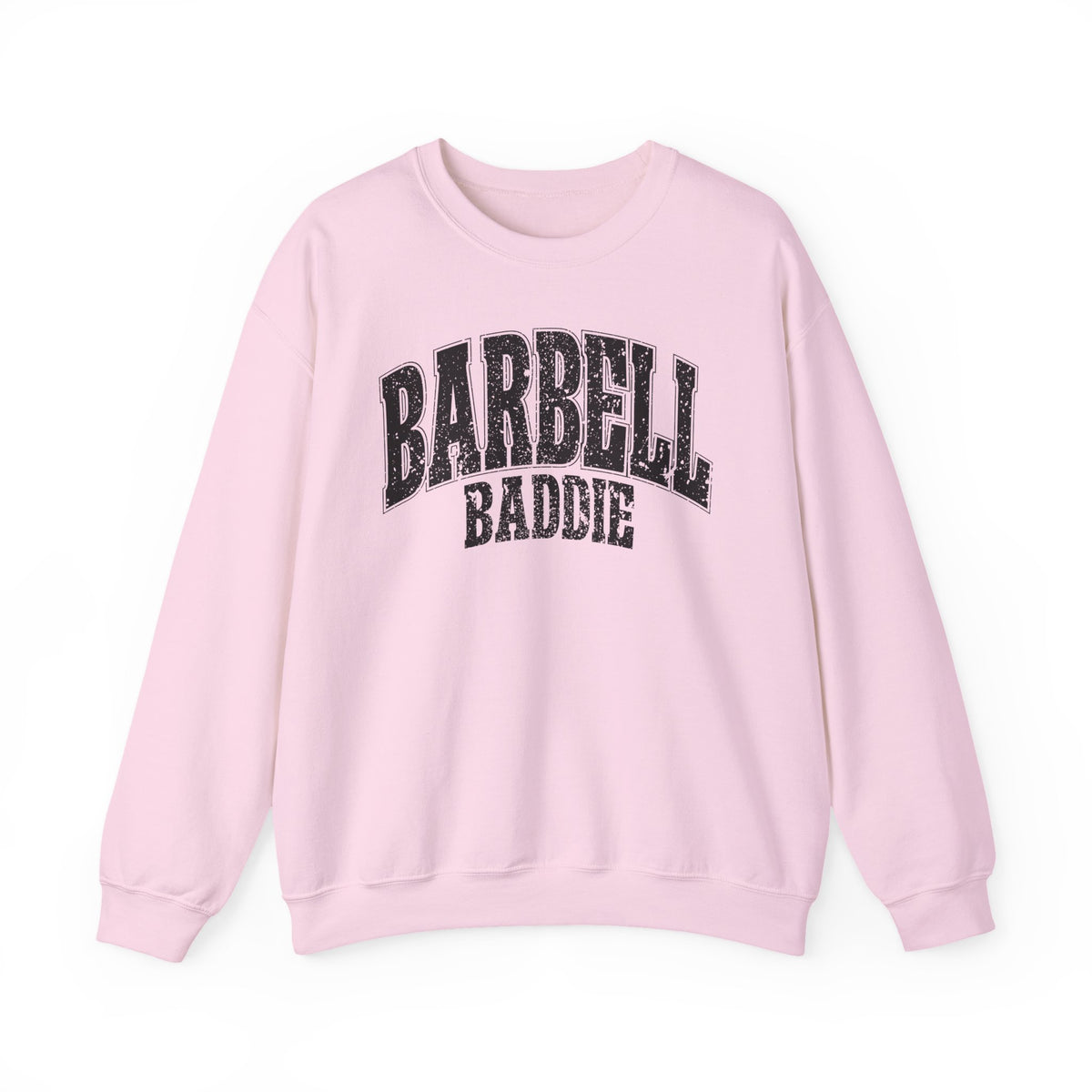 Barbell Baddie Sweatshirt | Gym Fitness Crewneck I Gildan Crewneck