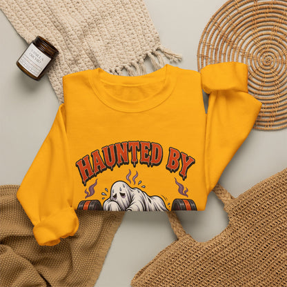 Haunted By My Last Set Sweatshirt | Ghost Lifting Gym Fitness I Gildan Crewneck