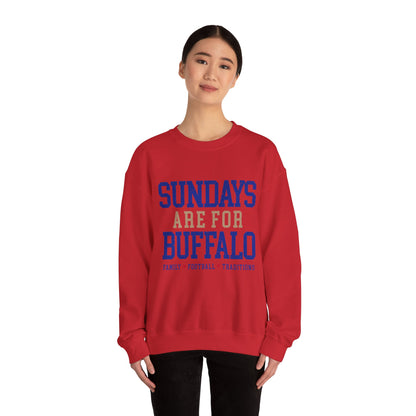Sundays Are For Buffalo Bils Sweatshirt | NFL Football Fandom Crewneck I Gildan Crewneck Unisex
