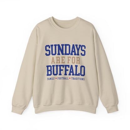 Sundays Are For Buffalo Bils Sweatshirt | NFL Football Fandom Crewneck I Gildan Crewneck Unisex