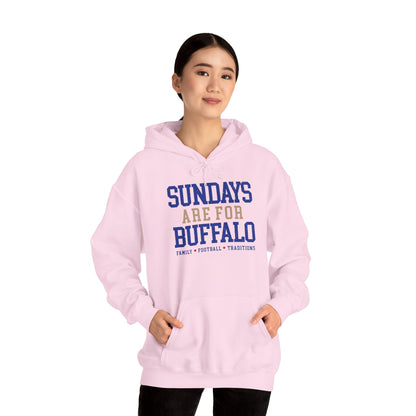 Sundays Are For Buffalo Hoodie | Football Tailgate Crew Pullover I Gildan Hoodie Unisex I Buffalo Bills NFL Fans