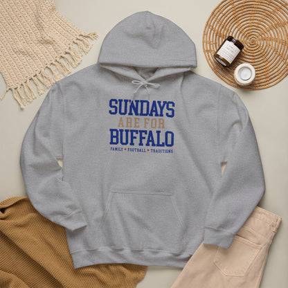 Sundays Are For Buffalo Hoodie | Football Tailgate Crew Pullover I Gildan Hoodie Unisex I Buffalo Bills NFL Fans