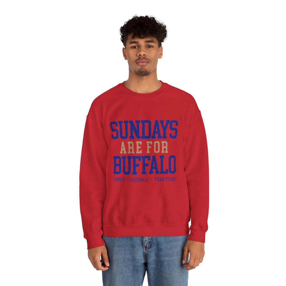 Sundays Are For Buffalo Bils Sweatshirt | NFL Football Fandom Crewneck I Gildan Crewneck Unisex