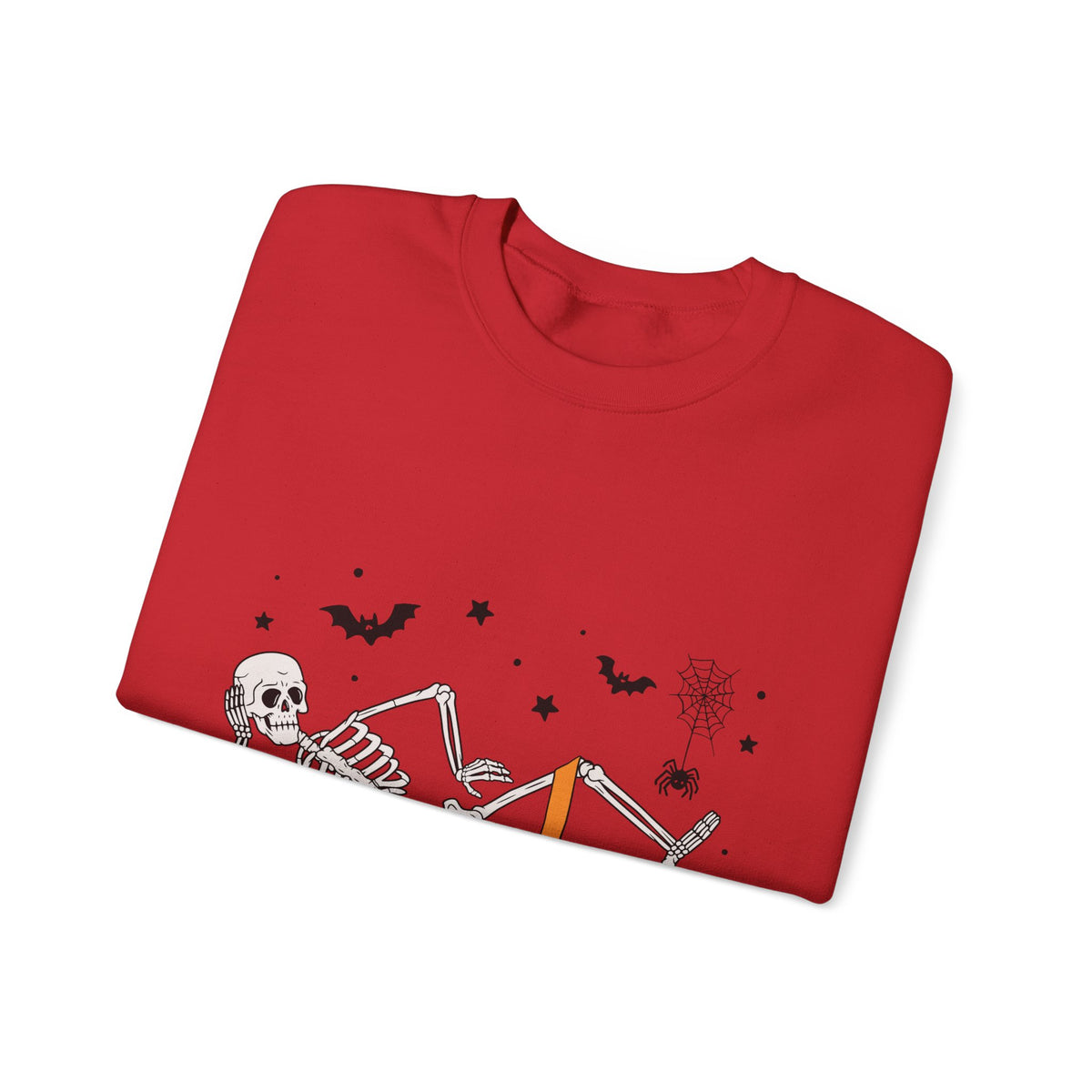 Glute Ghouls Skeleton Lounge Sweatshirt | Halloween Skeleton Fitness I Gildan Crewneck
